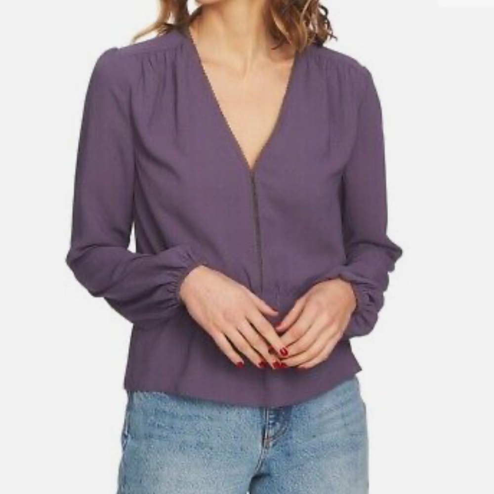 1. State Heritage Bloom Peplum Blouse